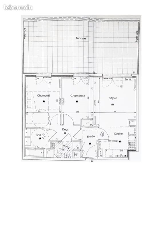 Appartement à louer, 56m², Suresnes