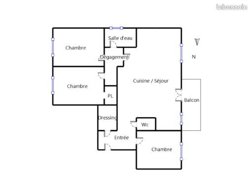 Appartement à vendre, 83m², Grenoble