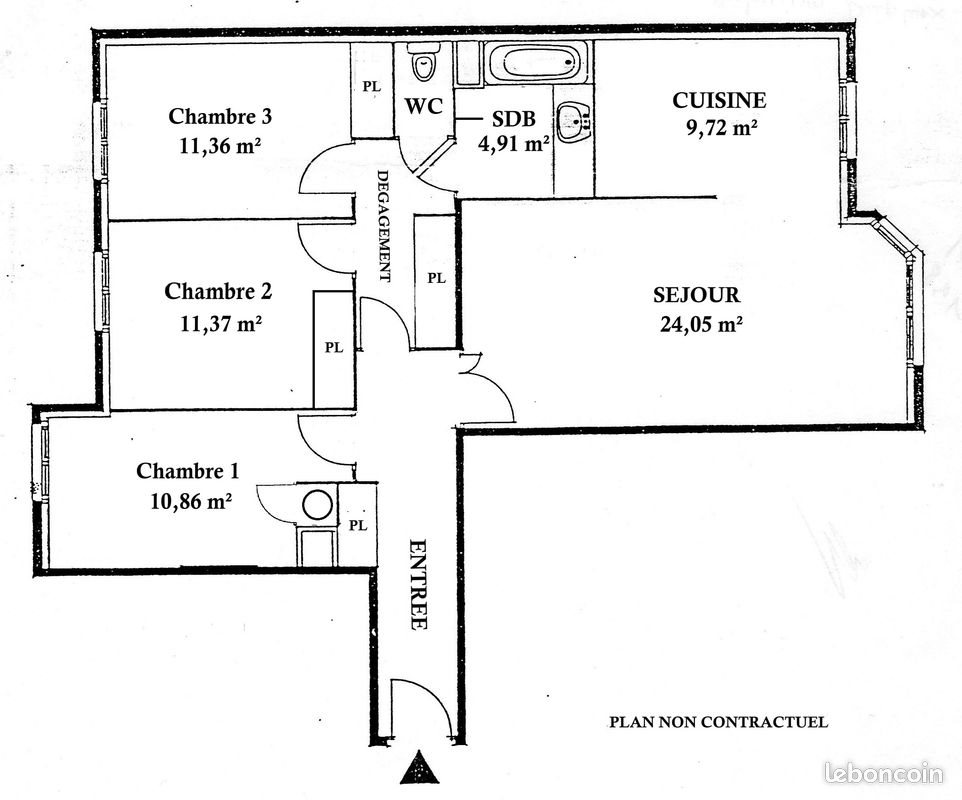 Appartement à vendre, 87m², Lyon 7ème