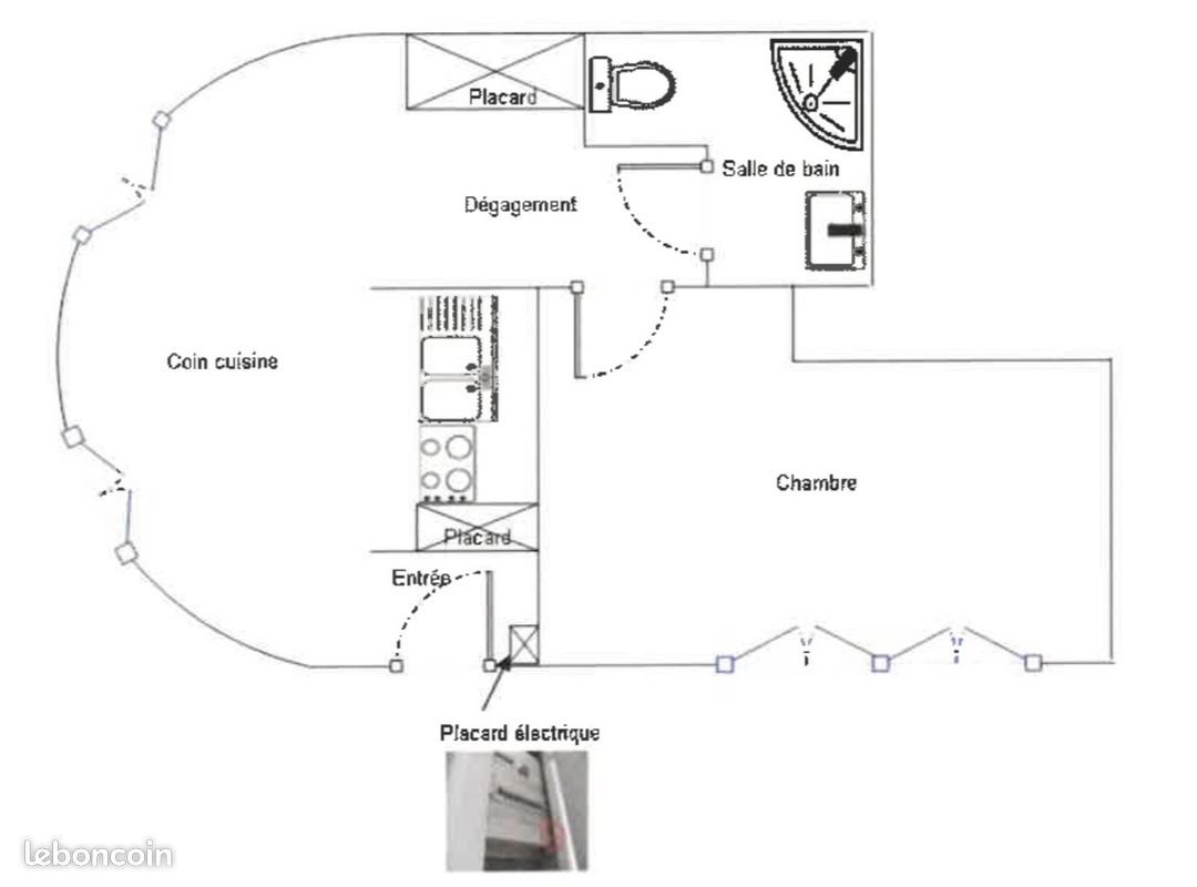 Appartement à louer, 25m², Ussel