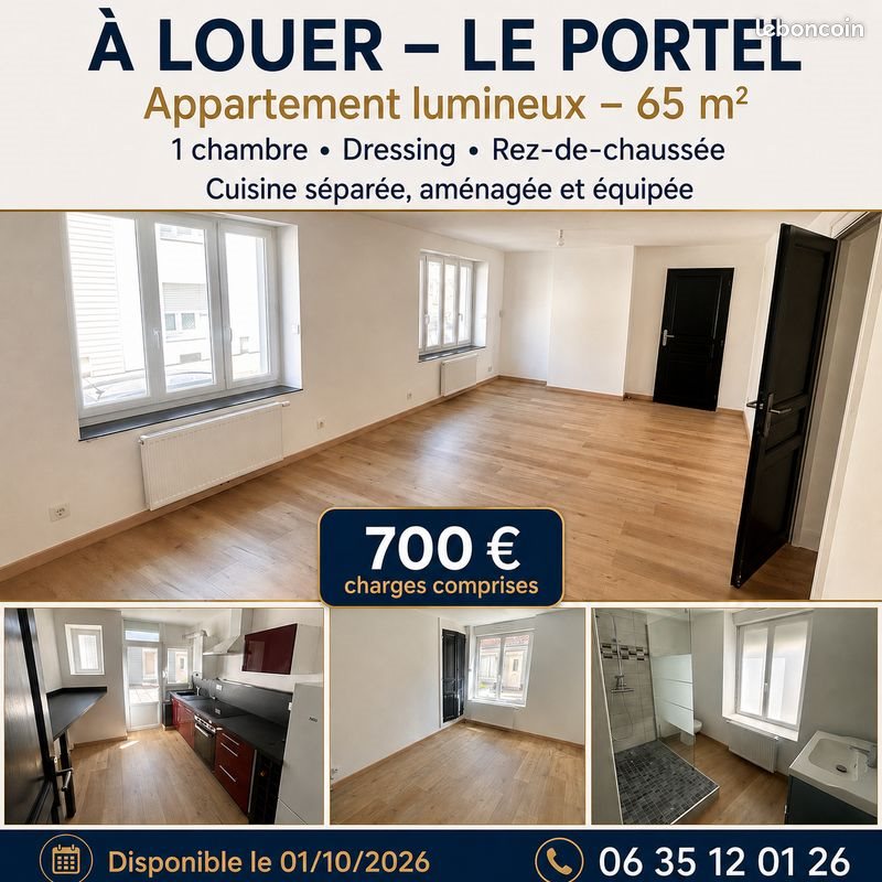 Appartement à louer, 65m², Le Portel