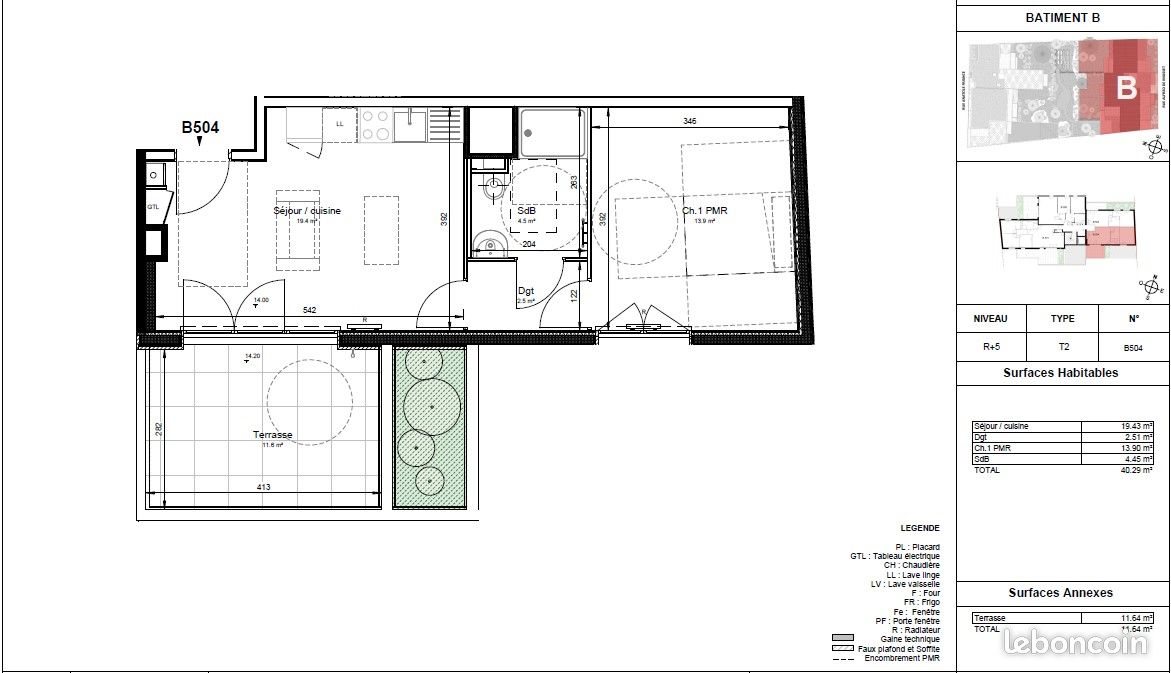 Appartement à louer, 40m², Clermont-Ferrand
