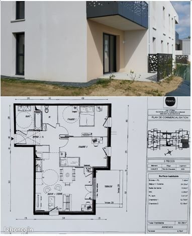 Appartement à louer, 64m², Saint-Gilles-Croix-de-Vie
