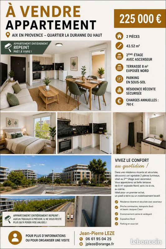 Appartement à vendre, 43m², Aix-en-Provence