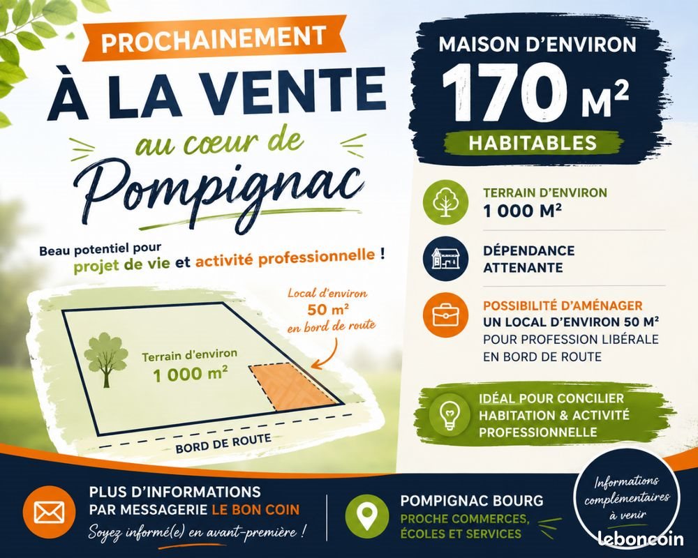 Maison à vendre, 170m², Pompignac