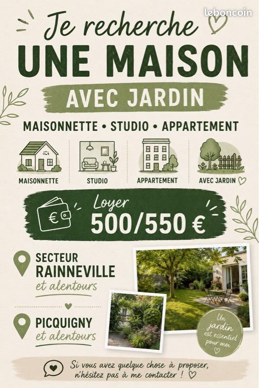 Maison à louer, 10m², Rainneville