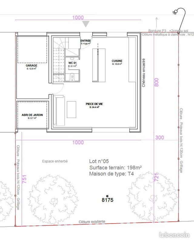 Maison à louer, 80m², Bassens