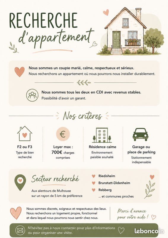 Appartement à louer, 60m², Mulhouse