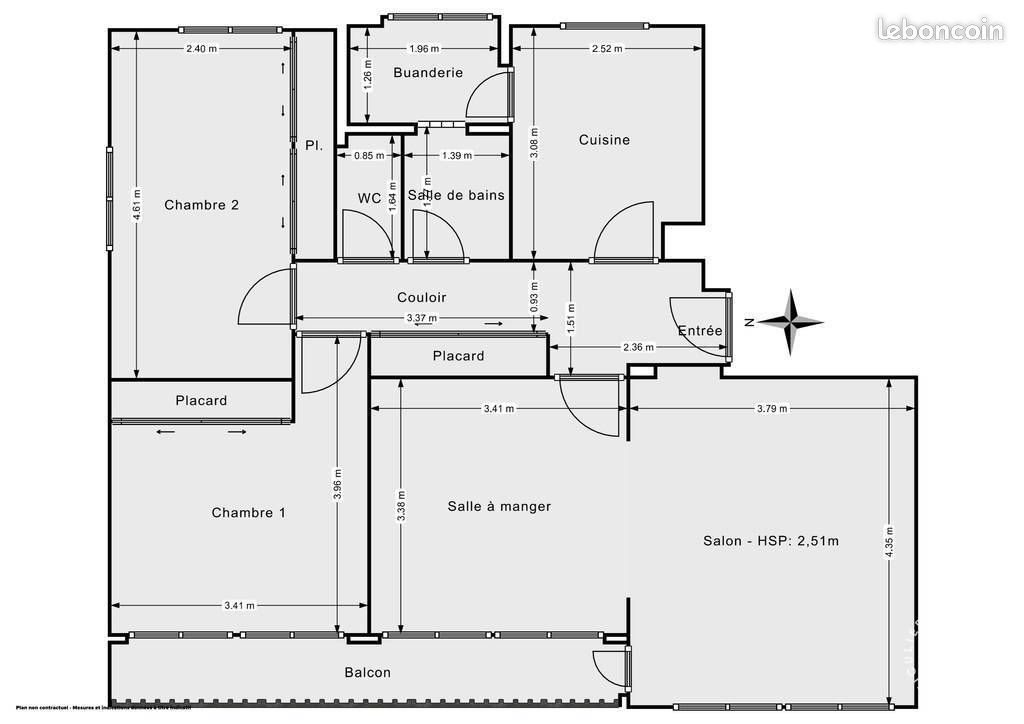 Appartement à louer, 72m², Châtenoy-le-Royal