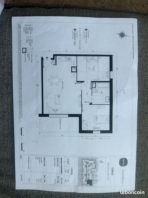Appartement à vendre, 61m², Othis
