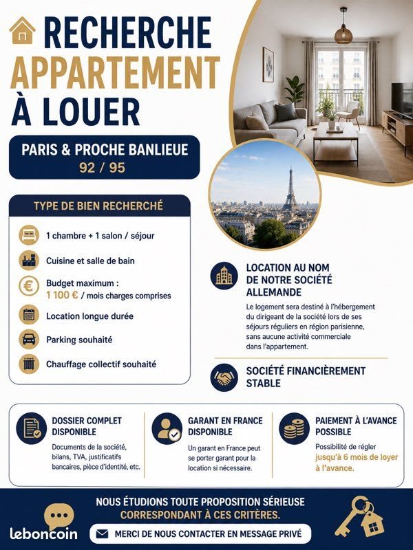Appartement à louer, 40m², Puteaux
