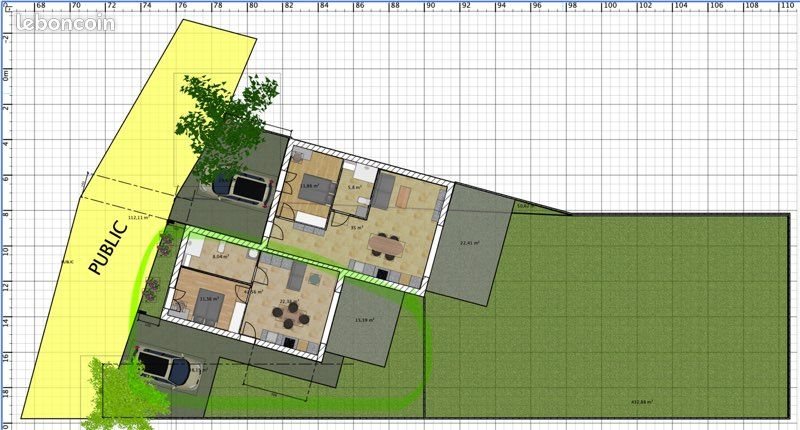 Appartement à louer, 42m², Iffendic