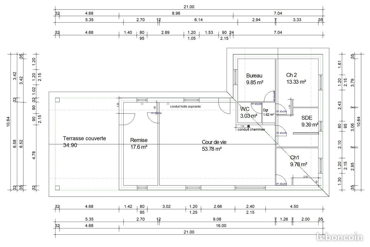 Maison à vendre, 99m², Morcenx