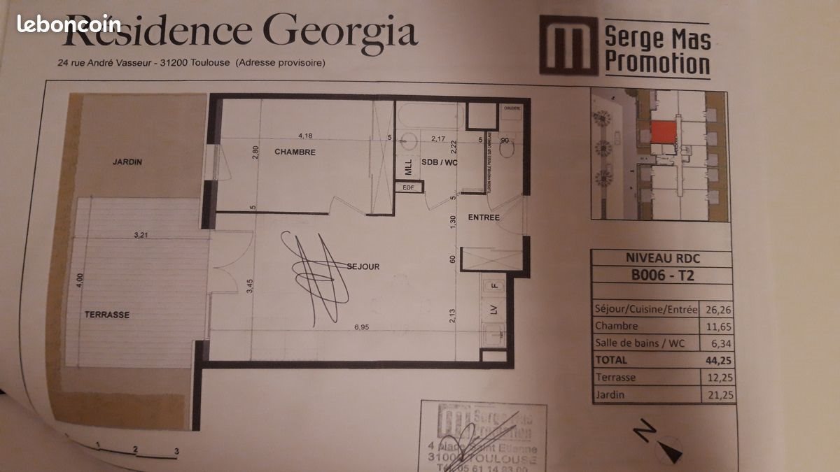 Appartement à vendre, 46m², Toulouse