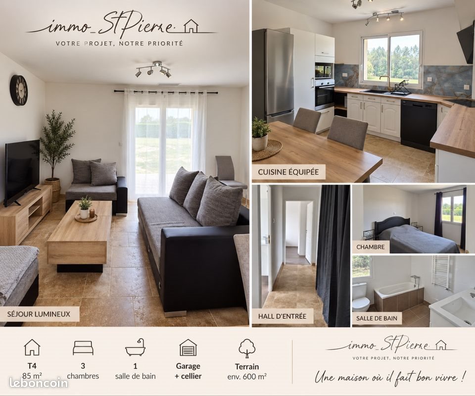 Maison à louer, 85m², Saint-Pierre-de-Chignac