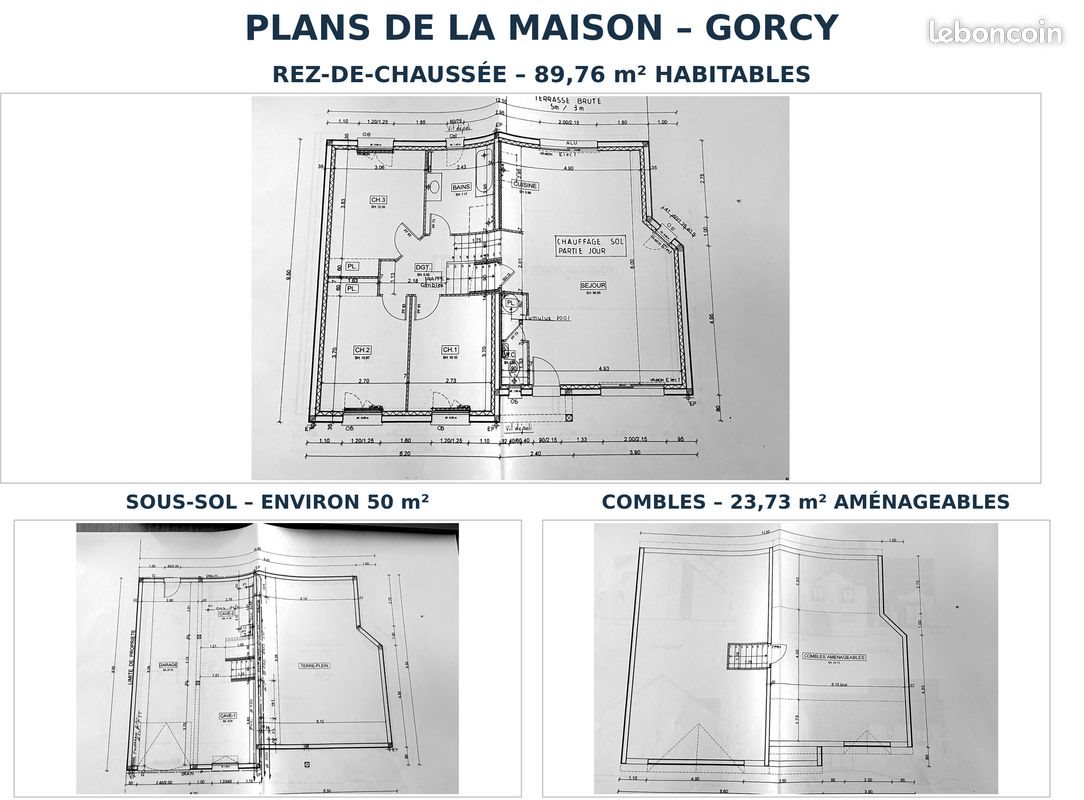 Maison à vendre, 90m², Gorcy