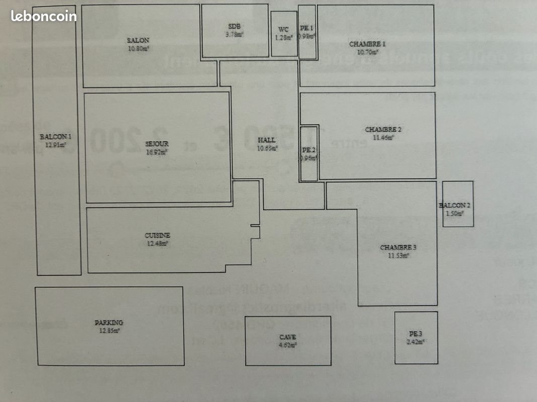 Appartement à vendre, 94m², Marseille 12ème
