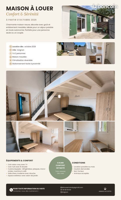 Maison à louer, 30m², Avignon