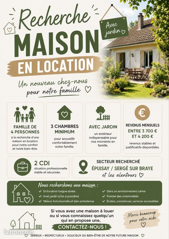 Maison à louer, 10m², Epuisay