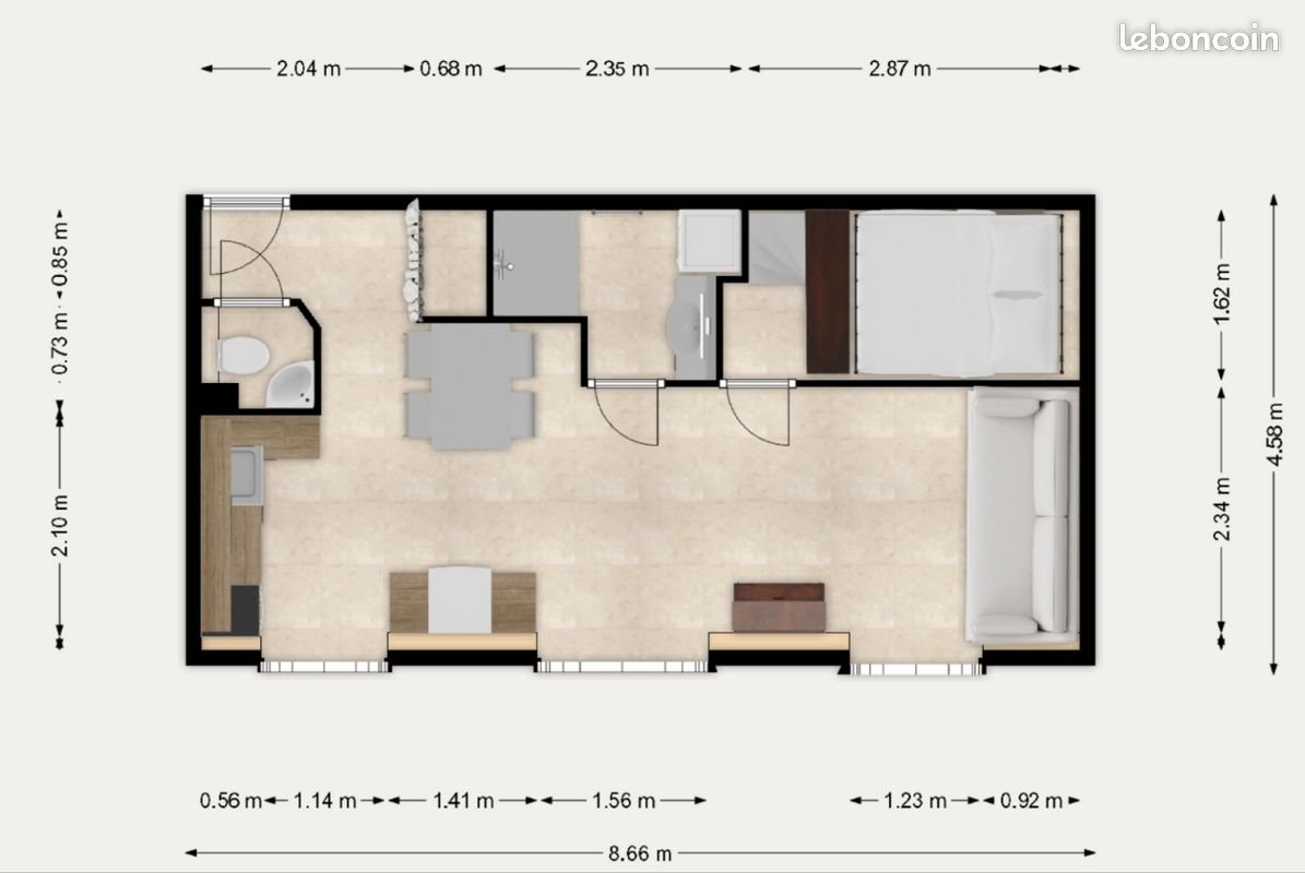 Appartement à vendre, 35m², Pantin
