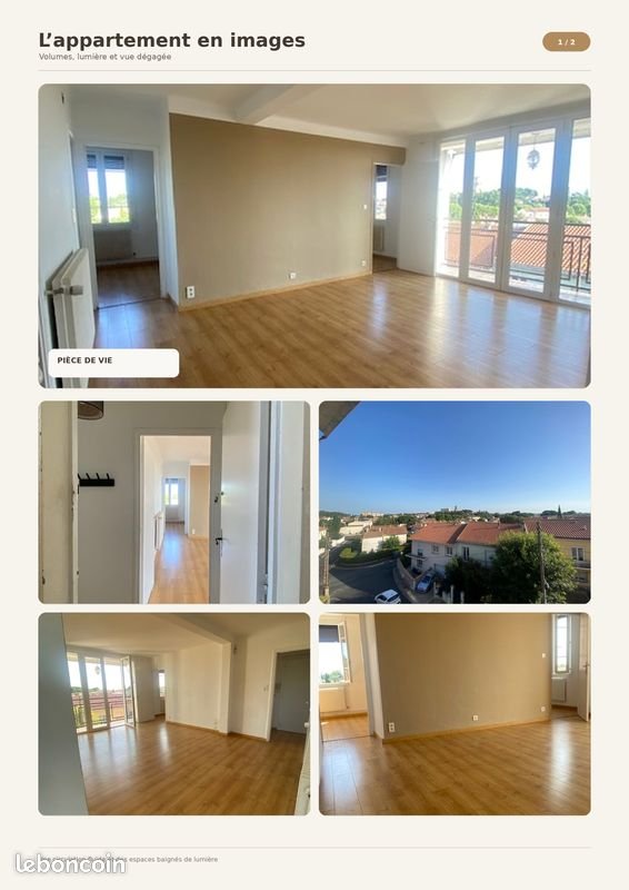 Appartement à louer, 69m², Béziers