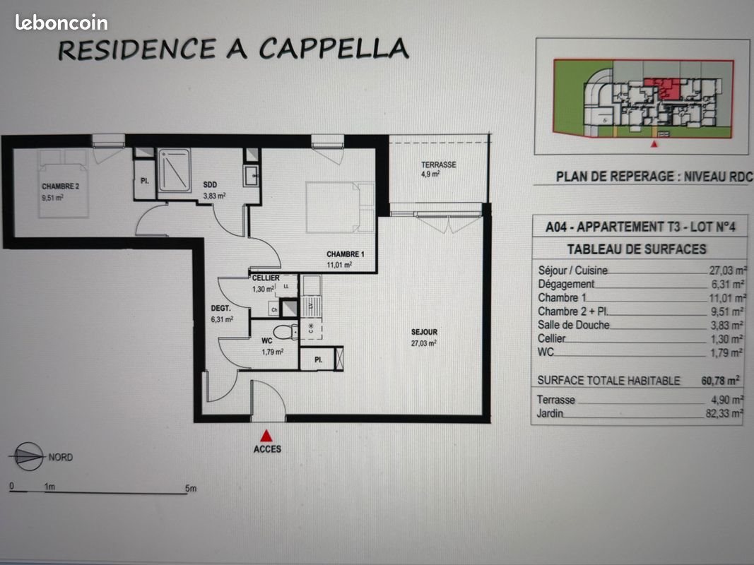 Appartement à vendre, 60m², Toulouse