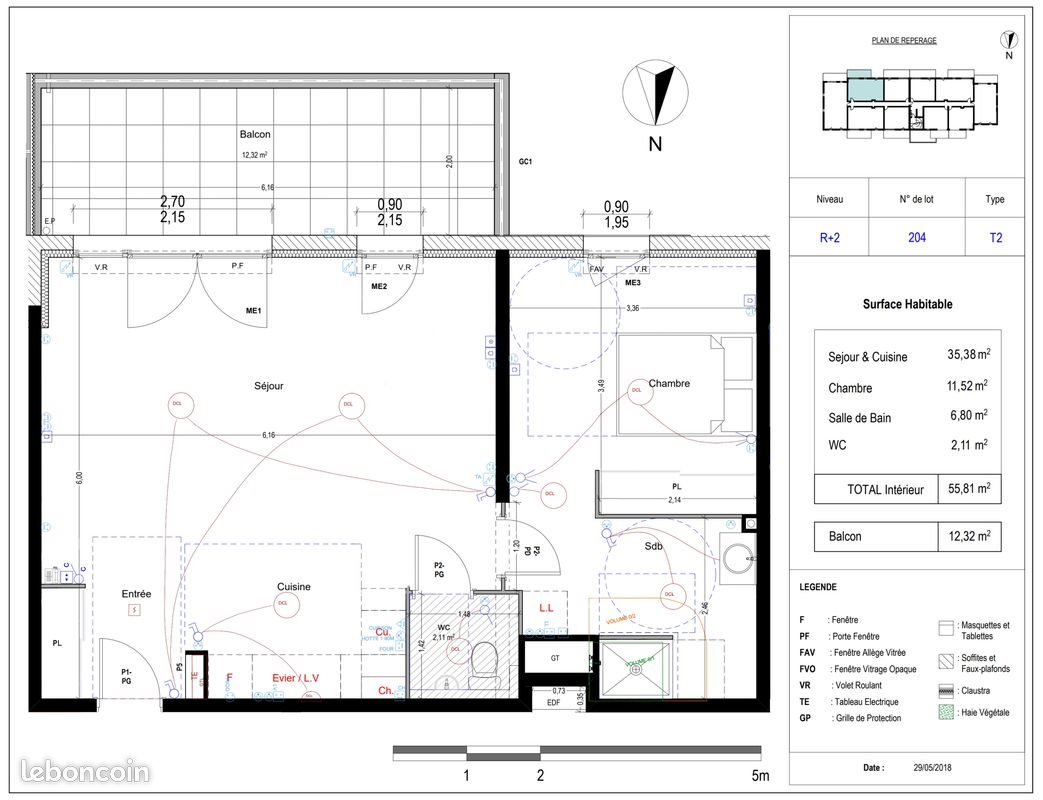Appartement à vendre, 56m², Marignane