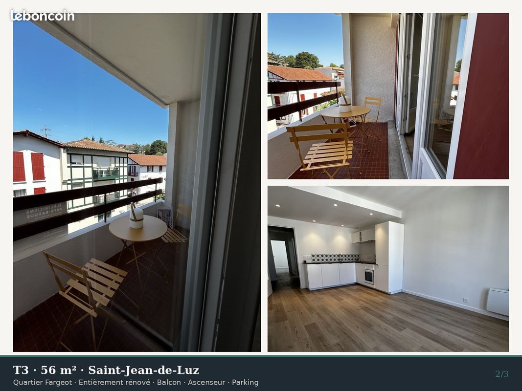 Appartement à vendre, 57m², Saint-Jean-de-Luz
