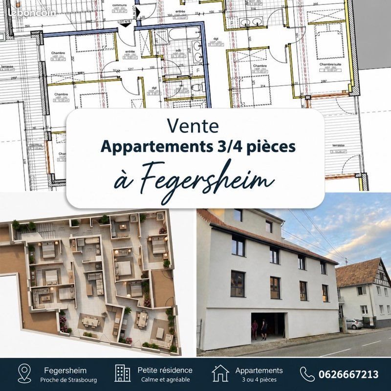 Appartement à vendre, 90m², Fegersheim