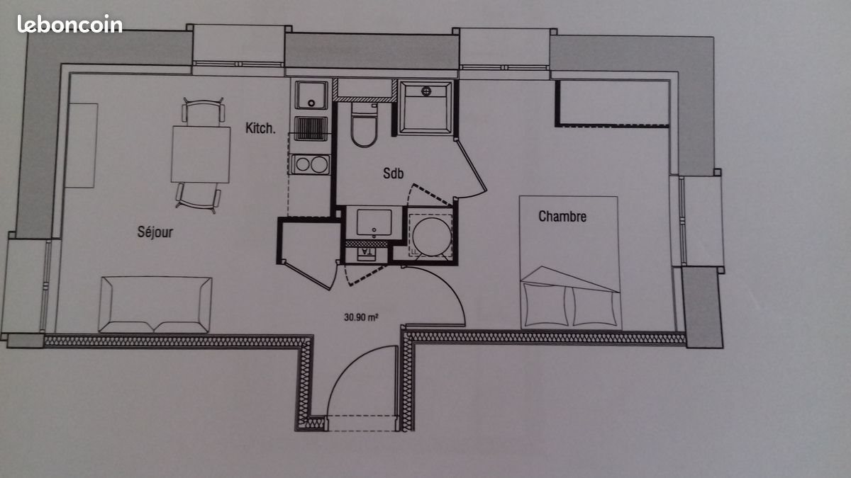 Appartement à louer, 31m², Chambéry