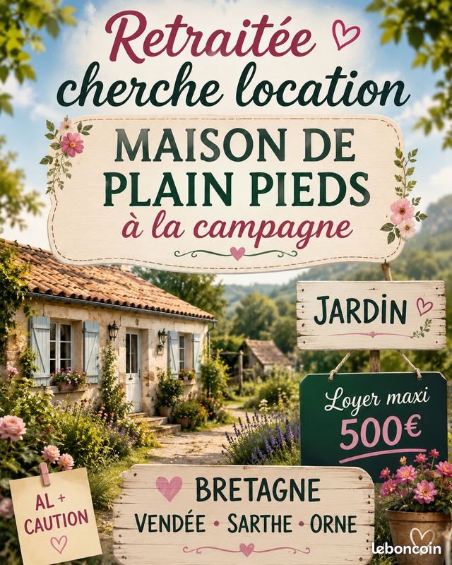 Maison à louer, 70m², Plonéour-Lanvern