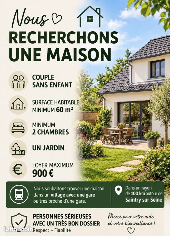 Maison à louer, 1m², Saintry-sur-Seine