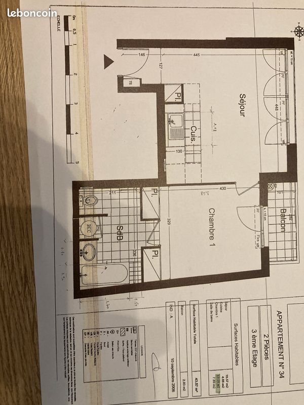 Appartement à louer, 42m², Asnières-sur-Seine