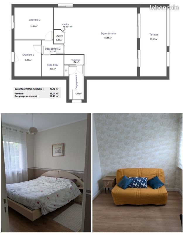 Appartement à vendre, 77m², Cholet