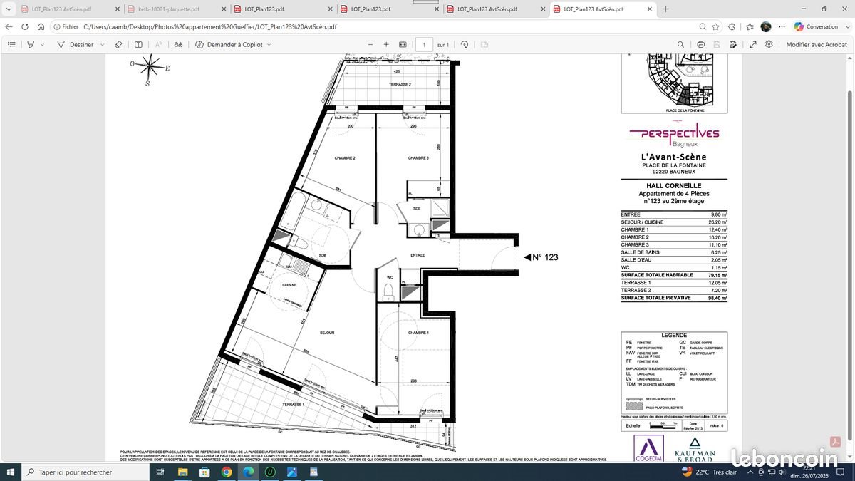 Appartement à vendre, 79m², Bagneux