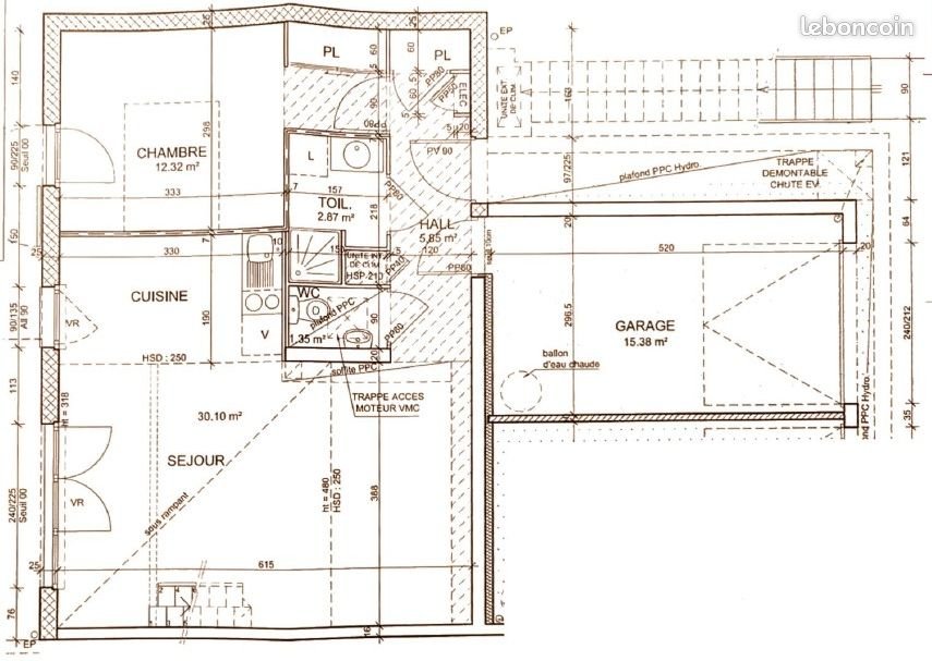 Appartement à louer, 52m², Sassenage