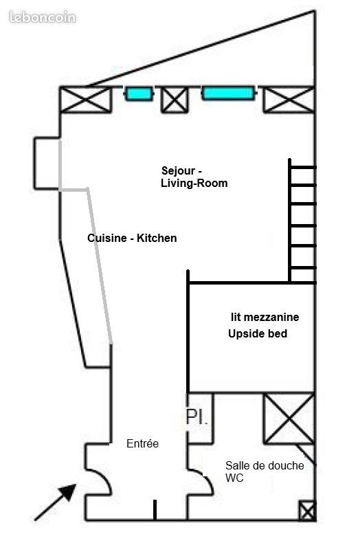 Appartement à louer, 21m², Nice
