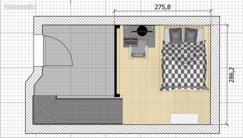 Appartement à louer, 20m², Toulouse