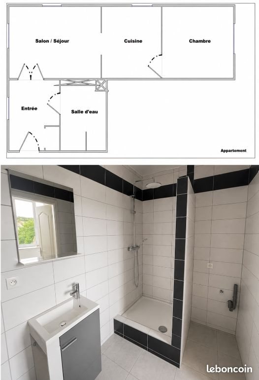 Appartement à louer, 76m², Valmont