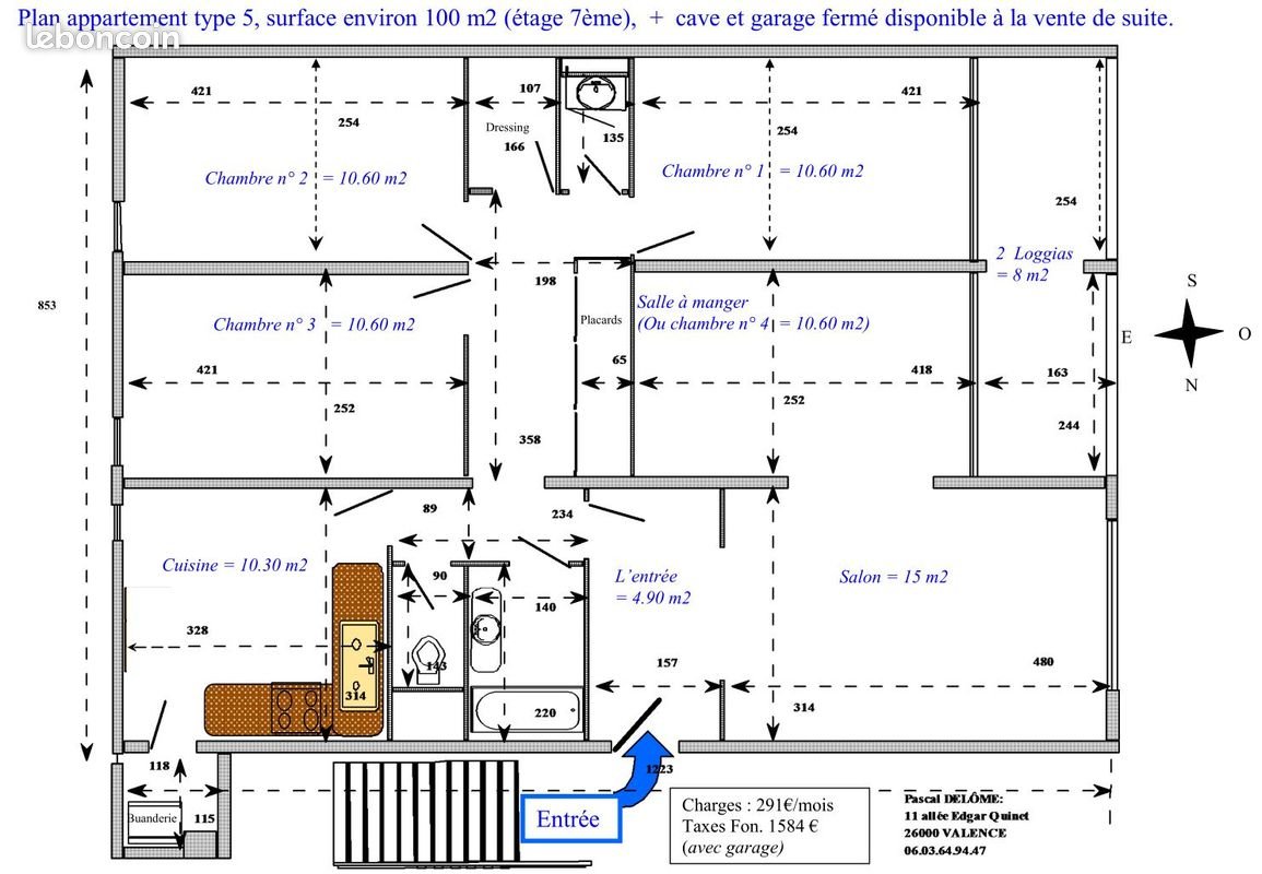 Appartement à vendre, 100m², Valence