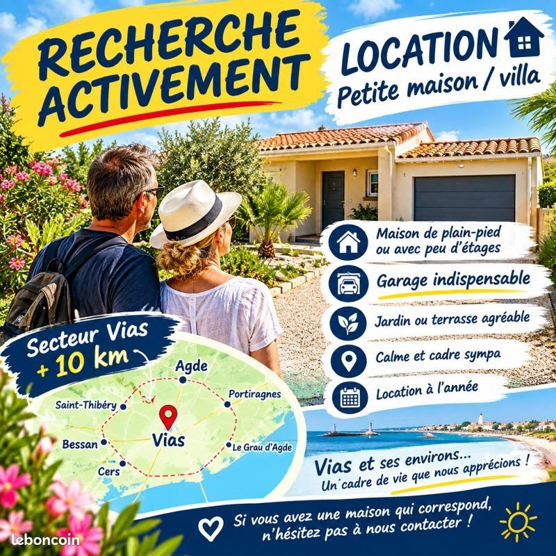 Maison à louer, 100m², Vias