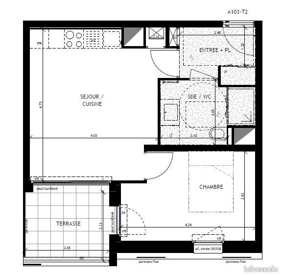 Appartement à vendre, 39m², Saint-Nazaire