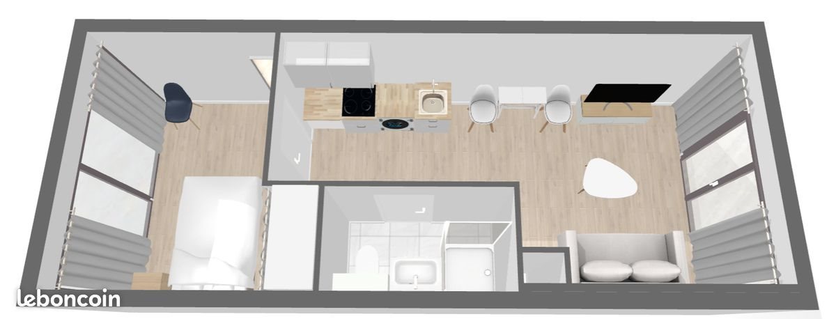 Appartement à louer, 32m², Villeurbanne