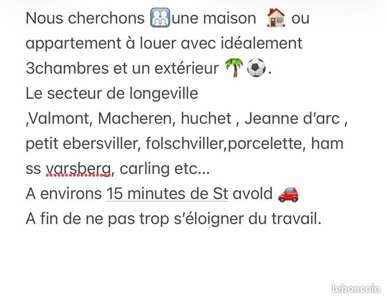Maison à louer, 80m², Longeville-lès-Saint-Avold