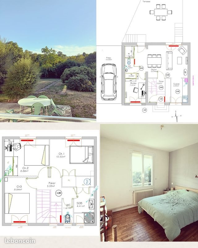 Maison à louer, 80m², Locminé
