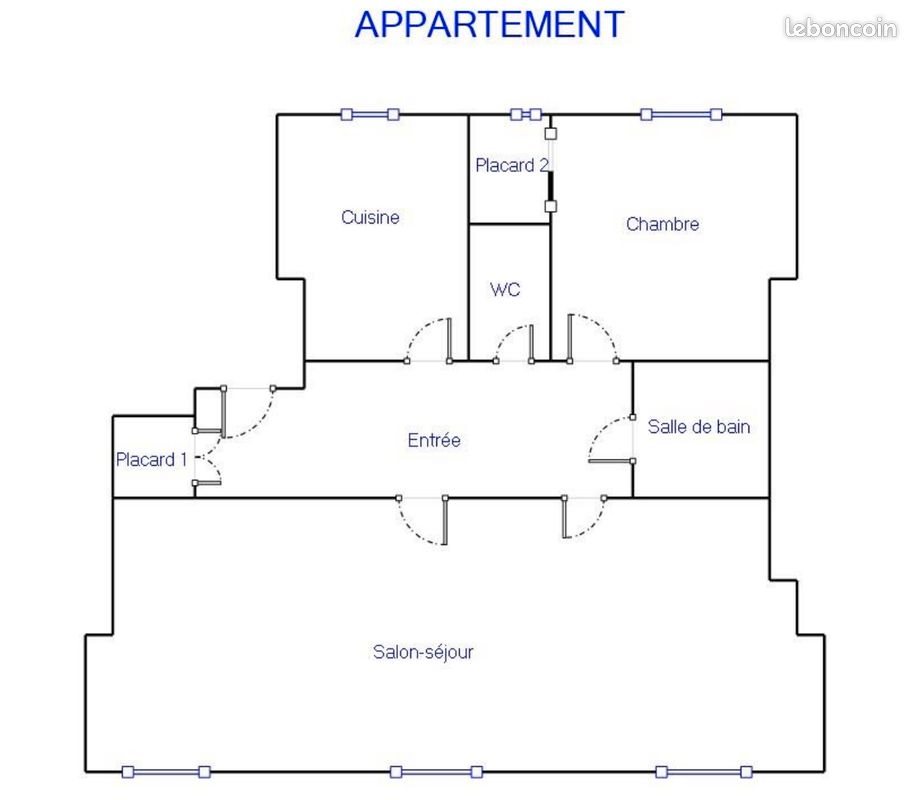Appartement à louer, 66m², Blois