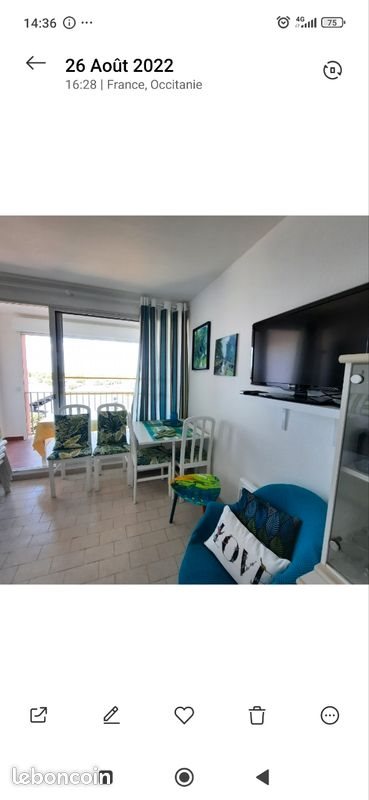 Appartement à vendre, 34m², Agde (Cap d'Agde)