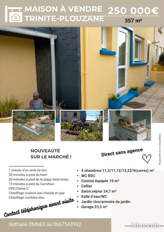 Maison à vendre, 96m², Plouzané