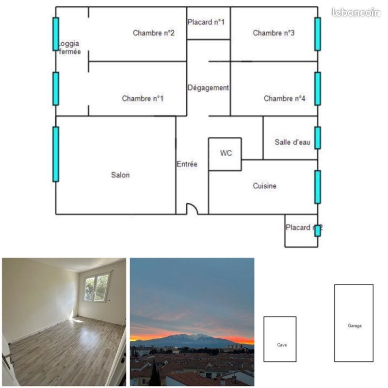 Appartement à vendre, 95m², Perpignan