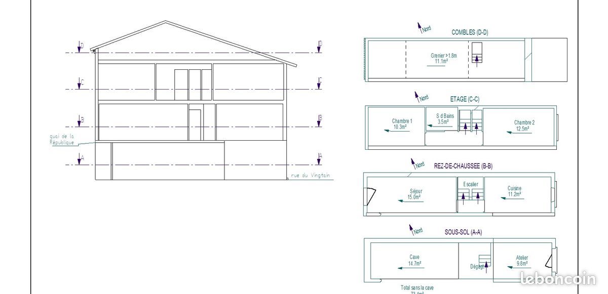 Maison à vendre, 63m², Chabeuil